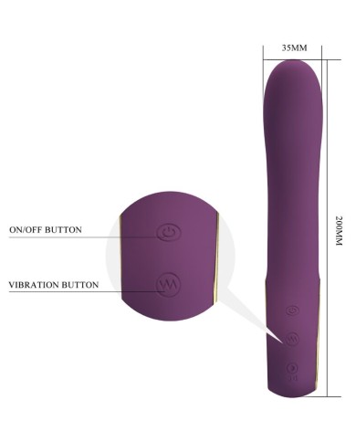 PRETTY LOVE ETHAN RECHARGEABLE VIBRATOR LILA