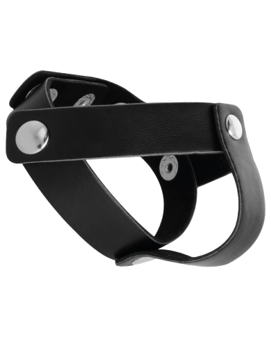 DARKNESS ANILLO DE PIEL PARA PENE Y TESTICULOS DARKNESS ANILLO DE PIEL PARA PENE Y TESTICULOS