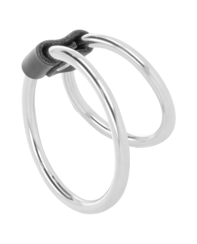 DARKNESS ANILLA METAL DOBLE PARA EL PENE DARKNESS ANILLA METAL DOBLE PARA EL PENE