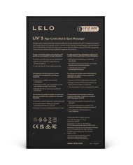 LELO LIV 3 G SPOT STIMULATOR BLUE