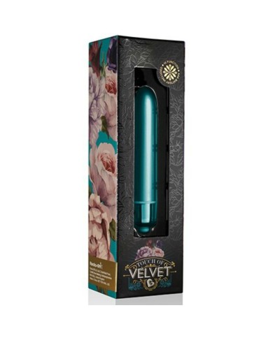ROCKS OFF VIBRATING BULLET TOUCH OF VELVET PEACOCK PETALS