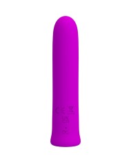 PRETTY LOVE CURTIS MINI SUPER POWER VIBRATOR 12 VIOLET SILICONE VIBRATIONS