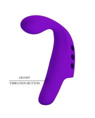 PRETTY LOVE GORGON PURPLE RECHARGEABLE FINGER VIBRATOR