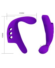 PRETTY LOVE GORGON PURPLE RECHARGEABLE FINGER VIBRATOR