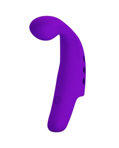 PRETTY LOVE GORGON PURPLE RECHARGEABLE FINGER VIBRATOR