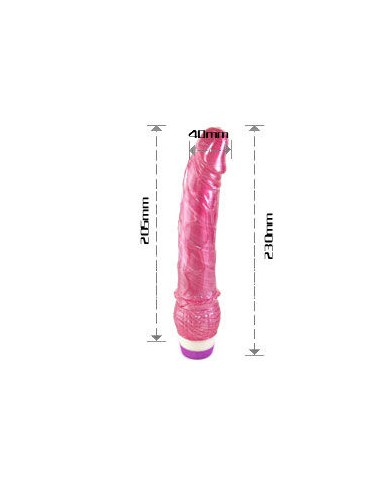 BAILE REALISTIC RED VIBRATOR 23 CM