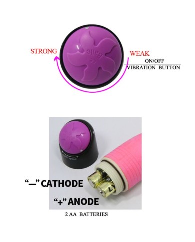 BAILE COLORFUL SEX REALISTIC VIBRATOR PINK 23 CM