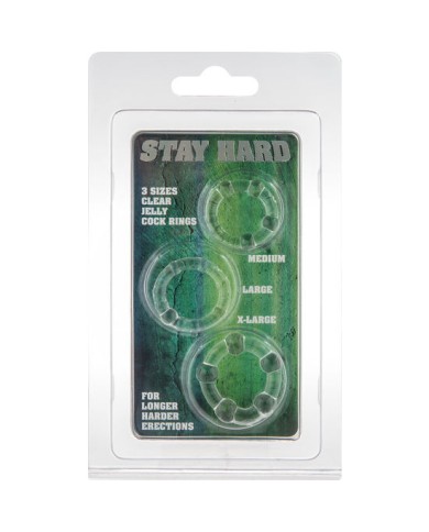 SEVEN CREATIONS JUEGO TRES ANILLOS PENE TRANSPARENTE