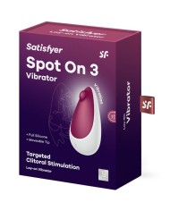 SATISFYER SPOT ON 3 ESTIMULADOR DE CLITORIS ROJO