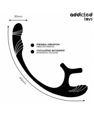 ADDICTED TOYS PLUG ANAL VIBRACION Y WAVING 360º Y ESTIMULADOR TESTICULOS