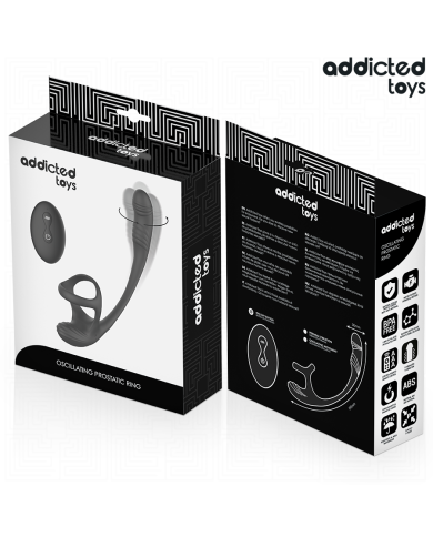 ADDICTED TOYS PLUG ANAL VIBRACION Y WAVING 360º Y ESTIMULADOR TESTICULOS
