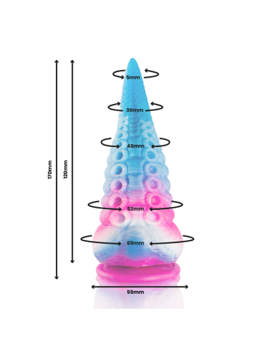 EPIC PHORCYS DILDO TENTACULO AZUL TAMANO PEQUENO