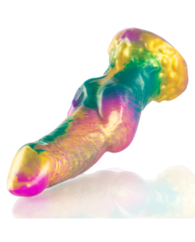 EPIC IRIS DILDO CON TESTICULOS ARCOIRIS DE PLACER