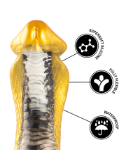 EPIC DRAKON DILDO COBRA AMARILLA