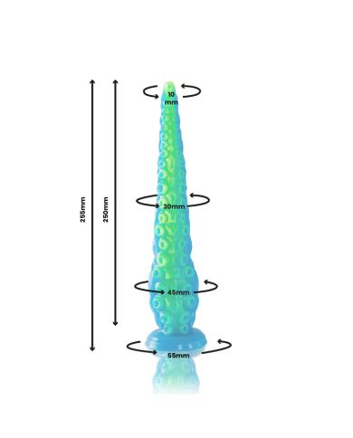 EPIC SCYLLA DILDO TENTACULO FINO FLUORESCENTE TAMANO PEQUENO