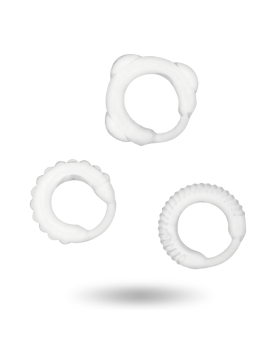 ADDICTED TOYS SET 3 ANILLOS PENE CLEAR