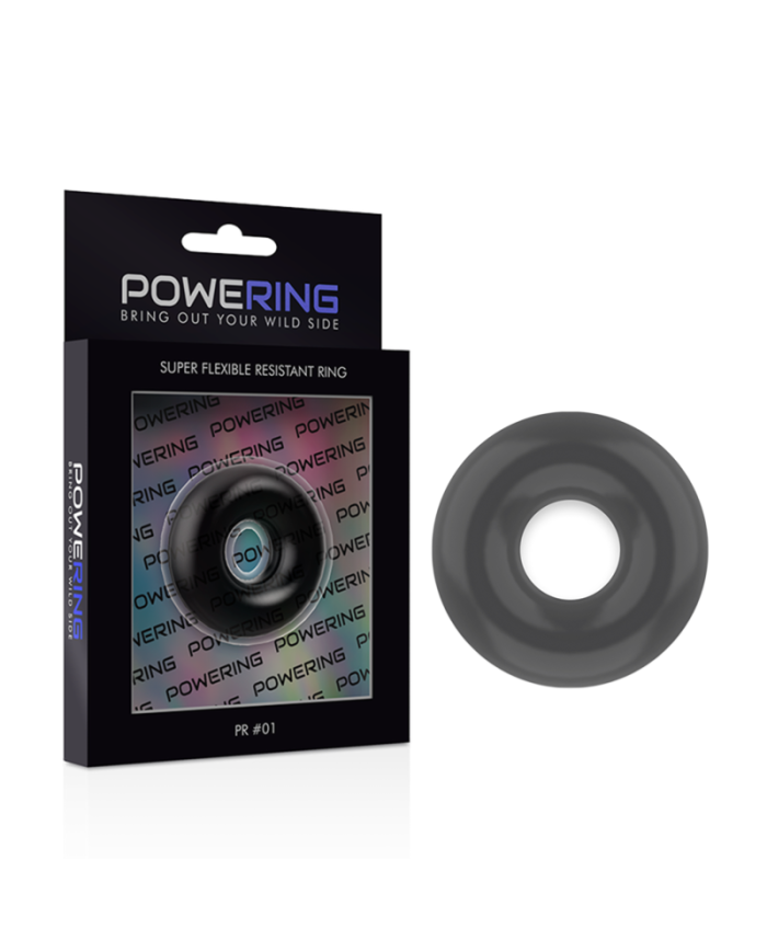 POWERING SUPER FLEXIBLE Y RESISTENTE ANILLO PENE 35CM NEGRO