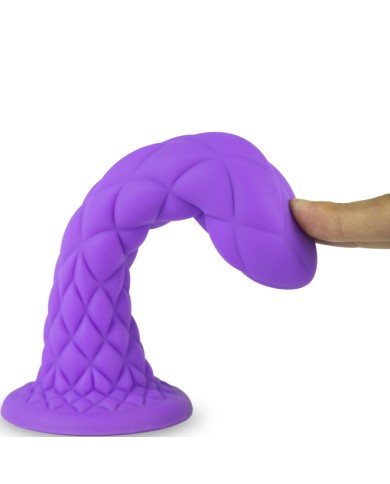 SILEXD DREAMY DILDO FANTASY SILICONA LIQUIDA TERMOREACTIVO VIOLETA 185 CM