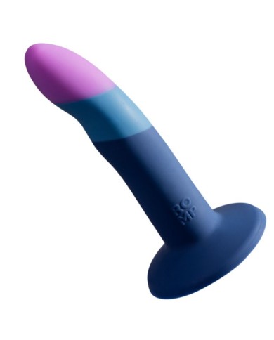 ROMP PICCOLO DILDO SILICONA CON VENTOSA TRICOLOR 14 CM