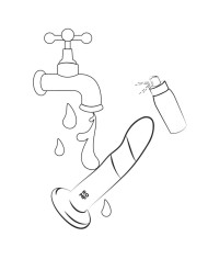 ROMP DIZI DILDO SILICONA CON VENTOSA TRICOLOR 18 CM