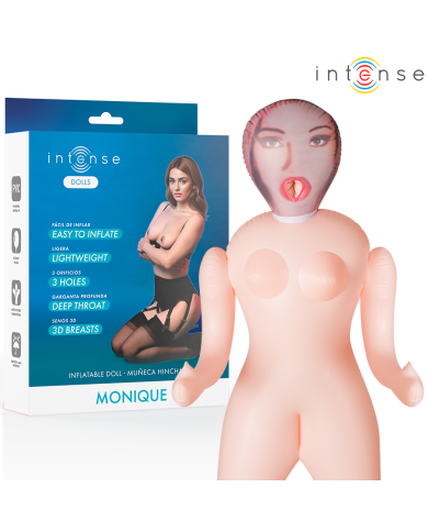 INTENSE DOLLS MONIQUE MUNECA HINCHABLE CON TRES ORIFICIOS