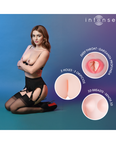 INTENSE DOLLS MONIQUE MUNECA HINCHABLE CON TRES ORIFICIOS