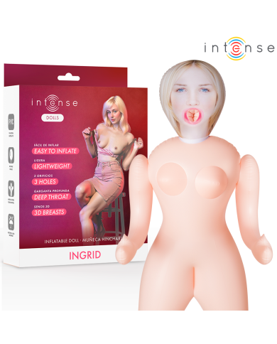INTENSE DOLLS INGRID MUNECA HINCHABLE CON TRES ORIFICIOS