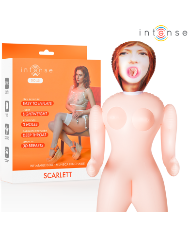 INTENSE DOLLS SCARLETT MUNECA HINCHABLE CON TRES ORIFICIOS