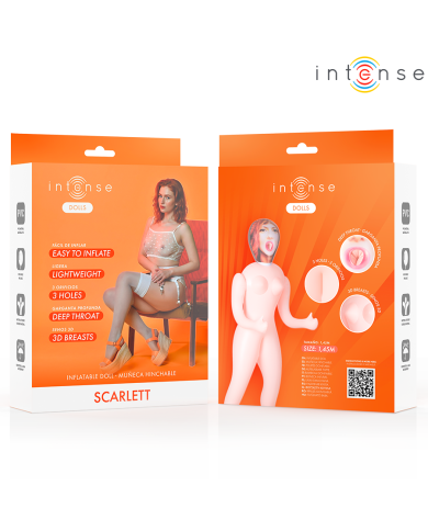 INTENSE DOLLS SCARLETT MUNECA HINCHABLE CON TRES ORIFICIOS