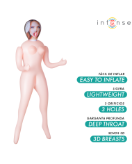 INTENSE DOLLS NICOLE MUNECA HINCHABLE CON TRES ORIFICIOS