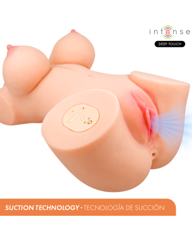 INTENSE DEEP TOUCH VERO TORSO VAGINA CON EFECTO SUCCION CALOR VIBRACION Y VOZ CON CONTROL REMOTO 55 KG