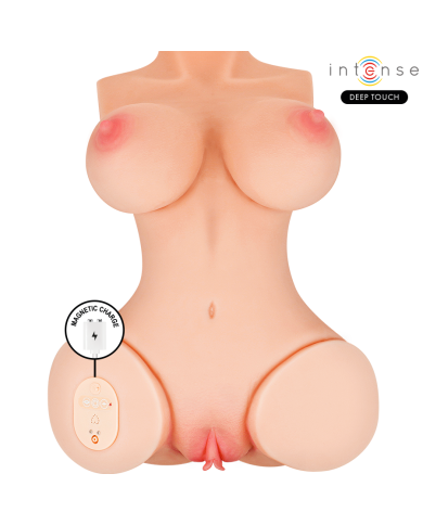 INTENSE DEEP TOUCH VERO TORSO VAGINA CON EFECTO SUCCION CALOR VIBRACION Y VOZ CON CONTROL REMOTO 55 KG