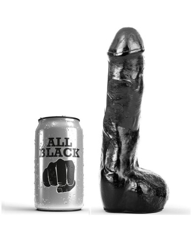 ALL BLACK PENE REALISTICO ANAL 20 CM
