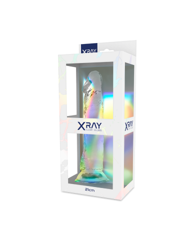 X RAY CLEAR DILDO TRANSPARENTE 21 CM O 4 CM