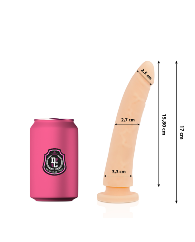 DELTA CLUB DILDO REALISTA NATURAL SILICONA MEDICA 17 CM O 3 CM