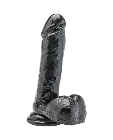 GET REAL DILDO 18 CM CON TESTICULOS NEGRO