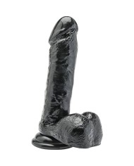 GET REAL DILDO 18 CM CON TESTICULOS NEGRO