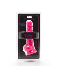 GET REAL HAPPY DICKS 19 CM CON TESTICULOS ROSA