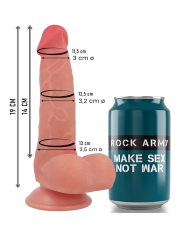 ROCKARMY FOX DILDO REALISTA DDUAL DENSITY LIQUID SILICONE 19 CM O 32 CM