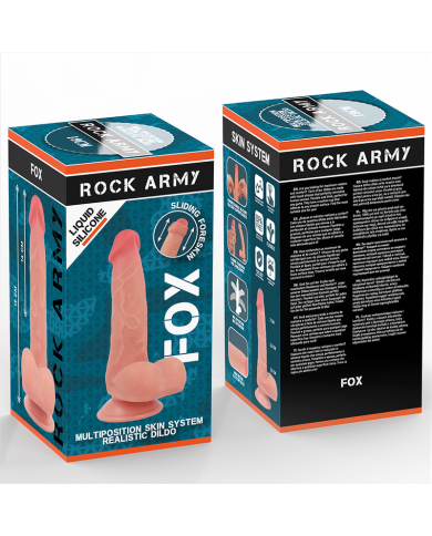 ROCKARMY FOX DILDO REALISTA DDUAL DENSITY LIQUID SILICONE 19 CM O 32 CM