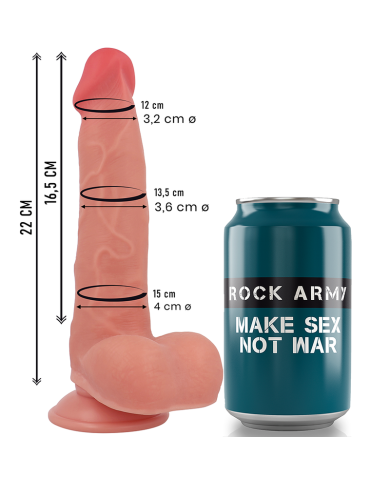 ROCKARMY RANGER DILDO REALISTA DUAL DENSITY LIQUID SILICONE 22 CM O 36 CM