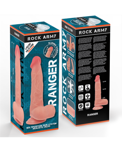 ROCKARMY RANGER DILDO REALISTA DUAL DENSITY LIQUID SILICONE 22 CM O 36 CM