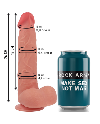 ROCKARMY RAPTOR DILDO REALISTA DUAL DENSITY LIQUID SILICONE 24 CM O 44 CM