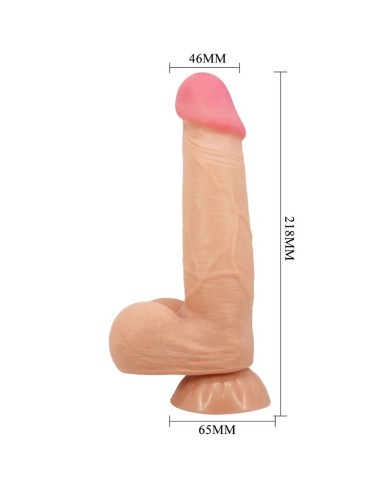 PRETTY LOVE SLIDING SKIN SERIES DILDO REALISTICO CON VENTOSA PIEL DESLIZANTE CONTROL REMOTO NATURAL 218 CM