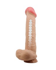 PRETTY LOVE SLIDING SKIN SERIES DILDO REALISTICO CON VENTOSA PIEL DESLIZANTE 26 CM