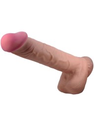 PRETTY LOVE SLIDING SKIN SERIES DILDO REALISTICO CON VENTOSA PIEL DESLIZANTE MORENO 26 CM