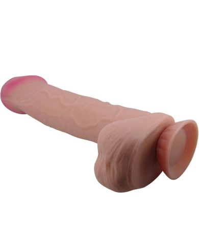 PRETTY LOVE SLIDING SKIN SERIES DILDO REALISTICO CON VENTOSA PIEL DESLIZANTE MORENO 26 CM