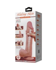PRETTY LOVE SLIDING SKIN SERIES DILDO REALISTICO CON VENTOSA PIEL DESLIZANTE MORENO 24 CM