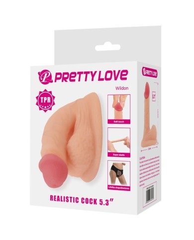 PRETTY LOVE WILDON DILDO ULTRA REALISTICO Y ELASTICO 10 CM NATURAL