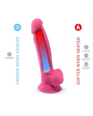 SILEXD MODELO 1 PENE REALISTICO SILICONA PREMIUM SILEXPAN ROSA FLUORESCENTE 175 CM
